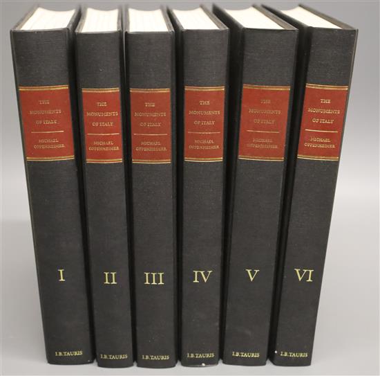 Oppenheimer, Michael - The Monuments of Italy, 6 vols, qto, original black cloth, London and New York 2002